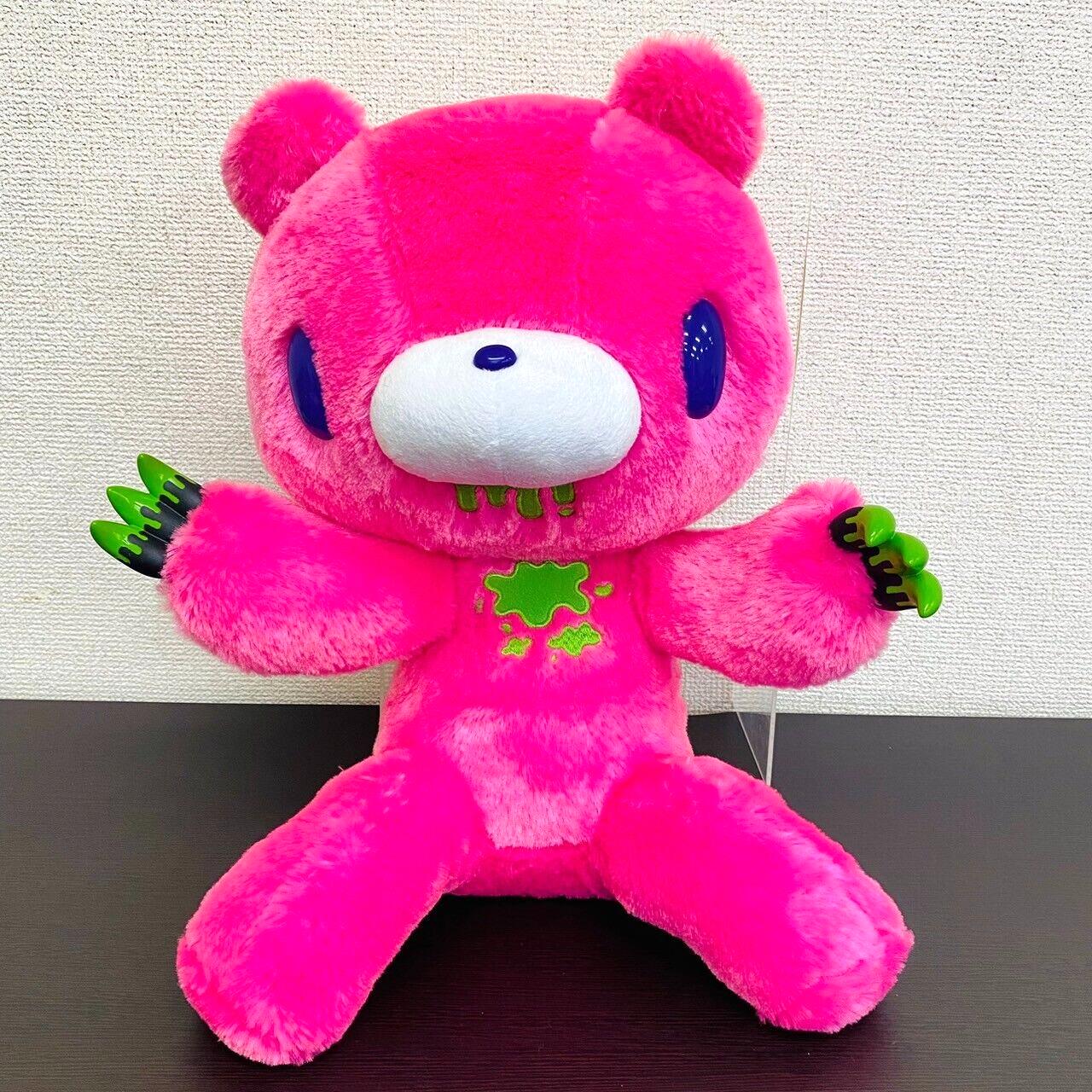 TAiTo Gloomy Bloody Bear Horror Tone Pink Plush Soft Stuffed Toy Doll Chax GP