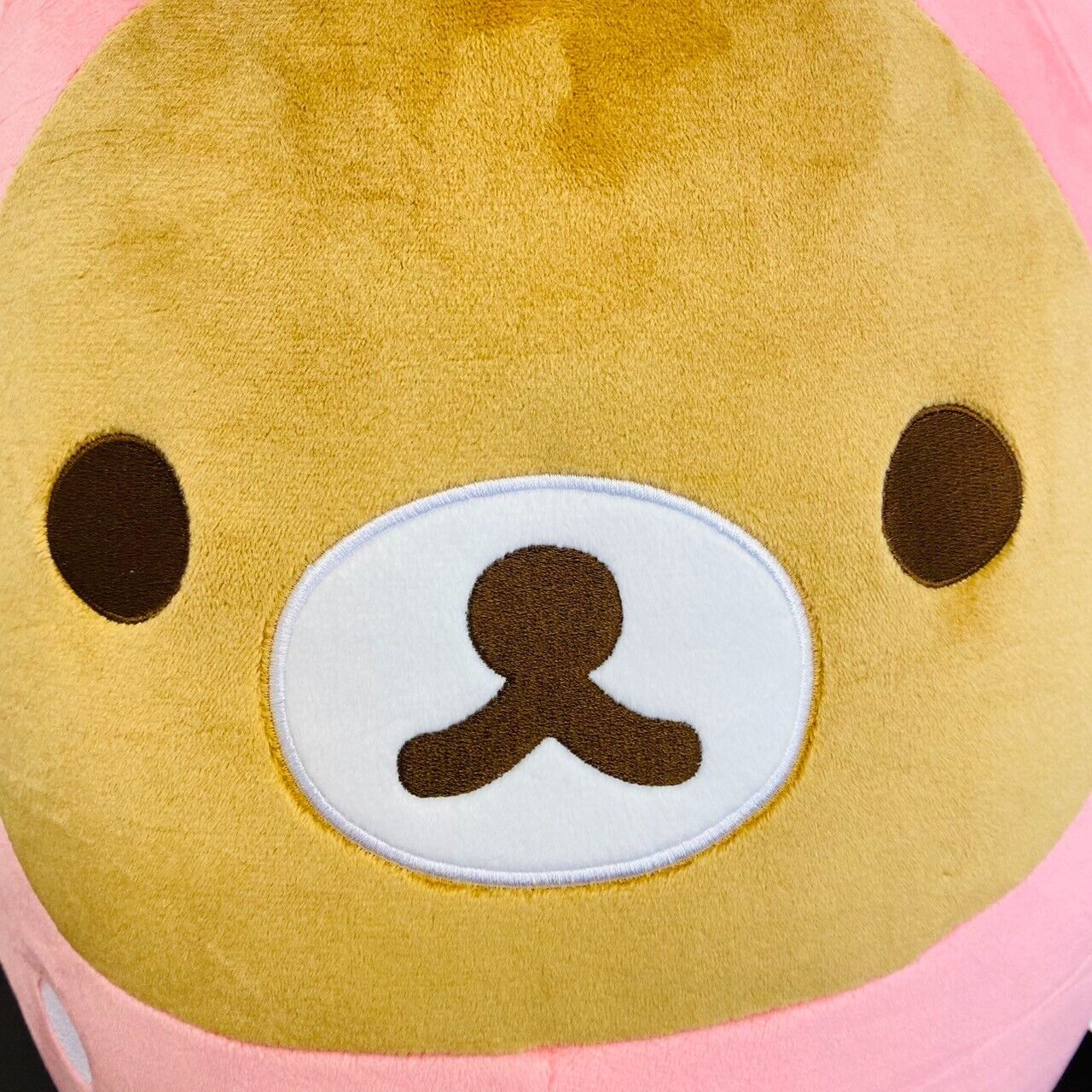 San-x Rilakkuma Cushion Mochimochi Pink Strawberry Bear Costume Fluffy Kawaii