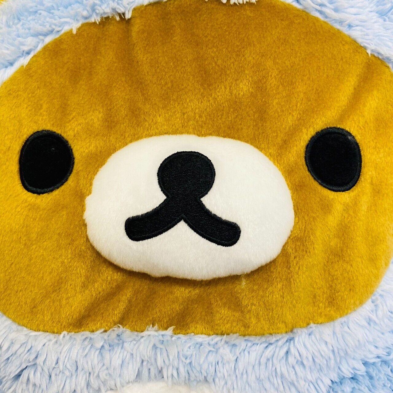 San-X Rilakkuma Costume Penguin Blue Plush Soft Stuffed Toy Fluffy Bear Kawaii