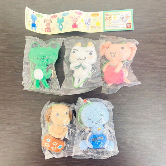 Dokodemo Issho Issyo Flavor Mascot Strap Complete Set 5 Plush Doll Toy Toro Rare