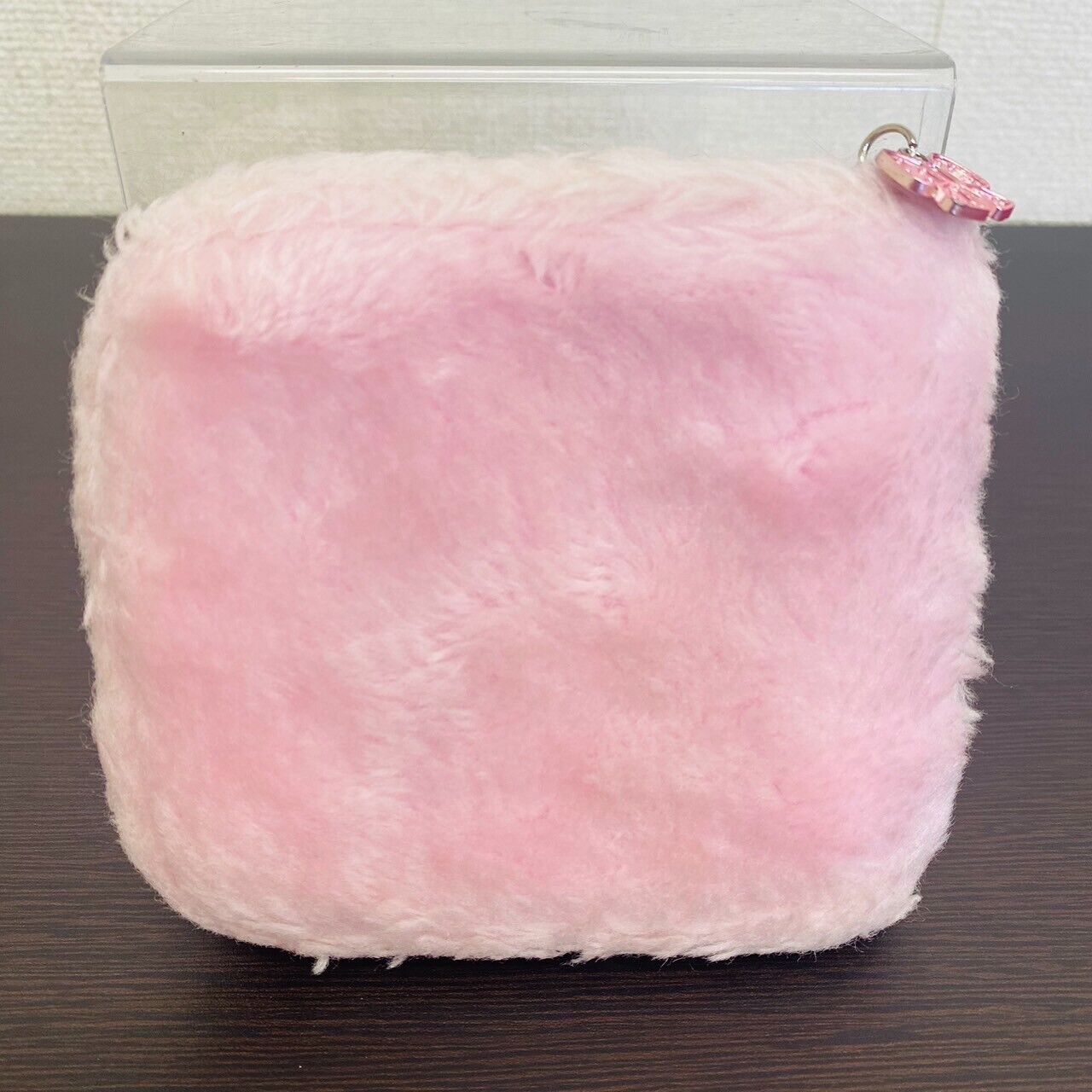 Mezzo Piano Wallet Pink Fluffy Berrie-chan Heart Ribbon Charm Rabbit Bear Kawaii