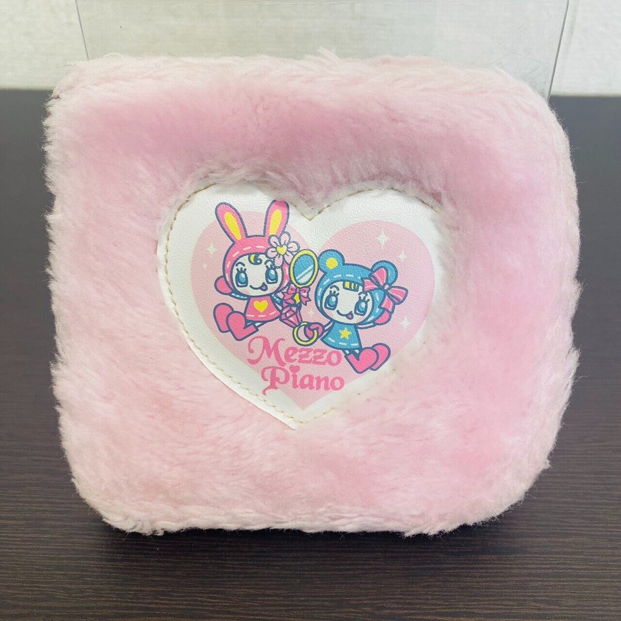 Mezzo Piano Wallet Pink Fluffy Berrie-chan Heart Ribbon Charm Rabbit Bear Kawaii