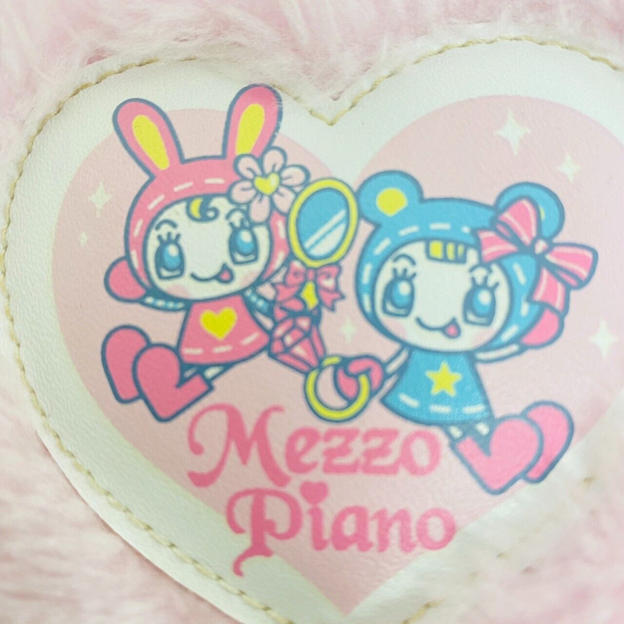 Mezzo Piano Wallet Pink Fluffy Berrie-chan Heart Ribbon Charm Rabbit Bear Kawaii