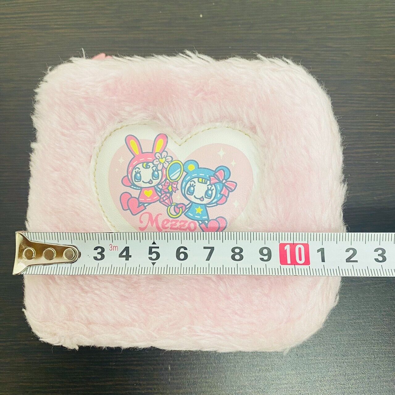 Mezzo Piano Wallet Pink Fluffy Berrie-chan Heart Ribbon Charm Rabbit Bear Kawaii