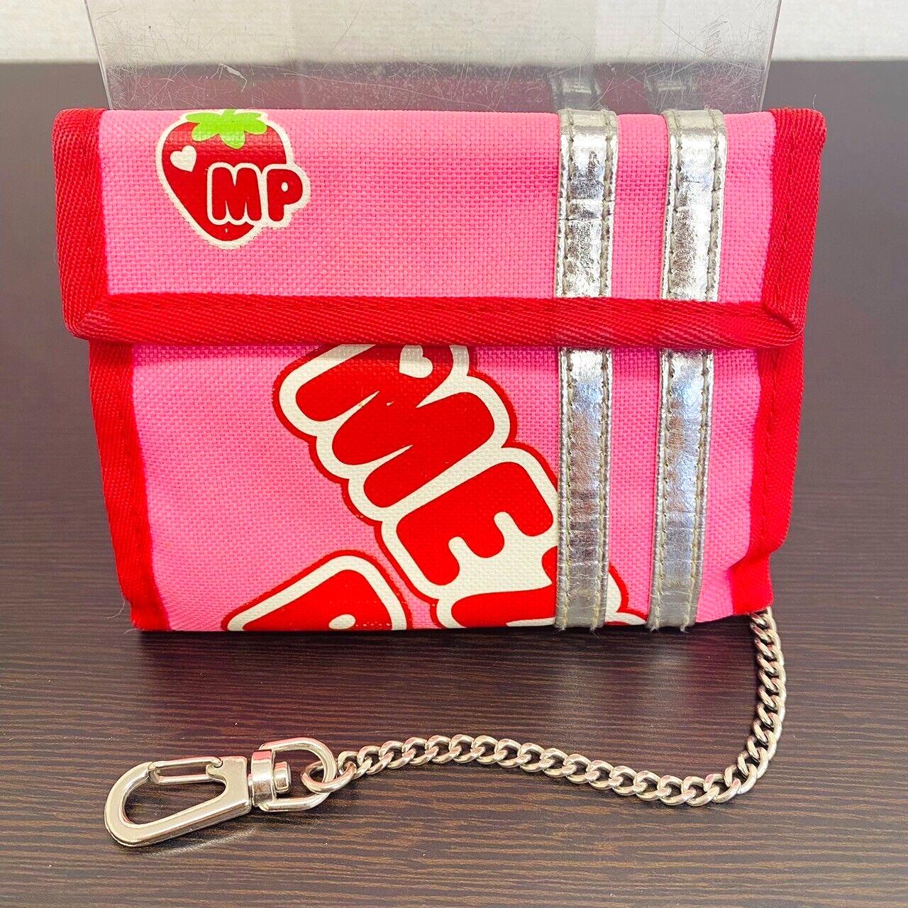 Mezzo Piano Wallet Pink Red Mimi Popo Chain Strawberry For Lovely Girls Kawaii