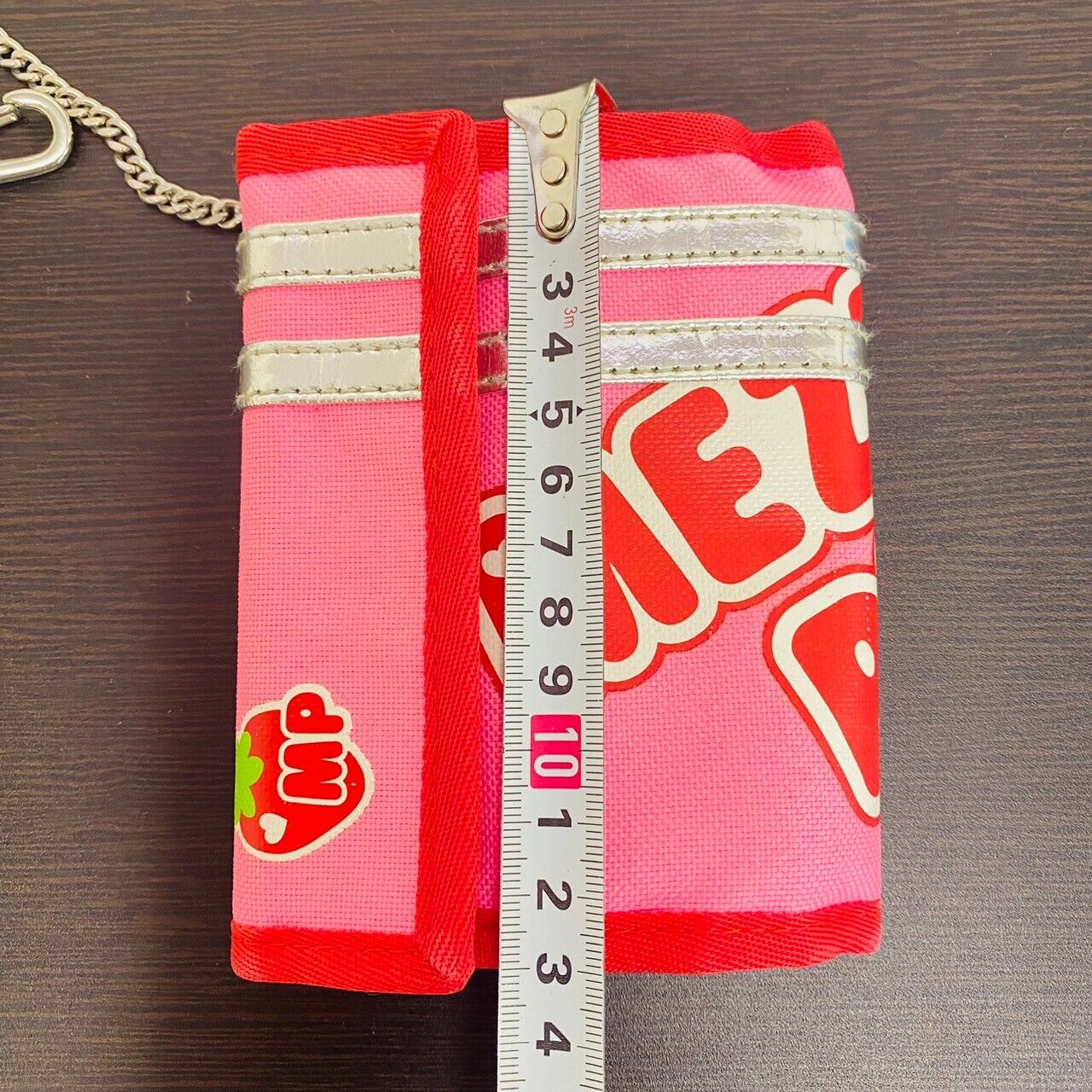 Mezzo Piano Wallet Pink Red Mimi Popo Chain Strawberry For Lovely Girls Kawaii