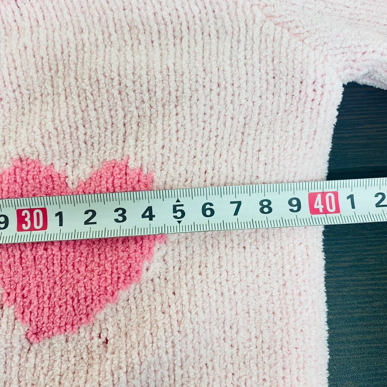 Mezzo Piano Tops Sweater 140cm Heart Pink Fluffy Clothing Girls Knit Kawaii Rare