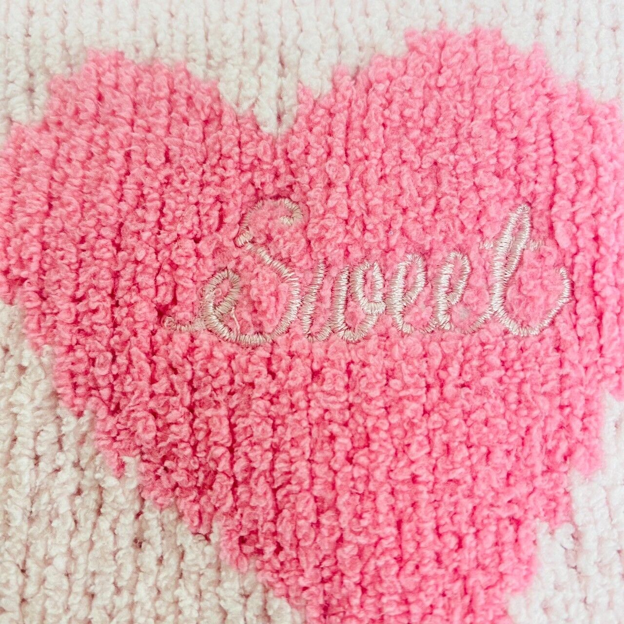 Mezzo Piano Tops Sweater 140cm Heart Pink Fluffy Clothing Girls Knit Kawaii Rare