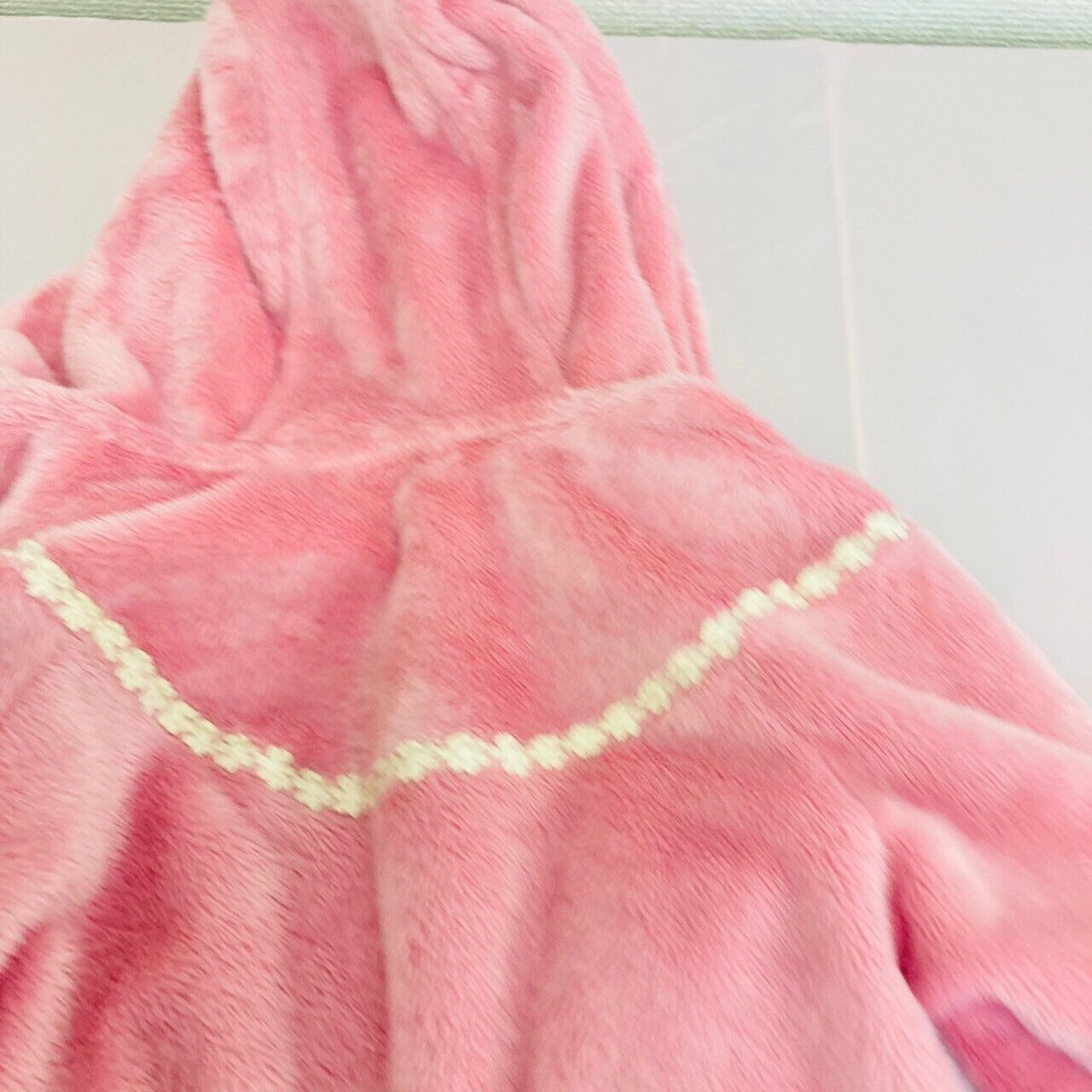 Mezzo Piano Hoodie Jacket 130cm Pink Fluffy Boa Heart Girls Clothing Tops Kawaii