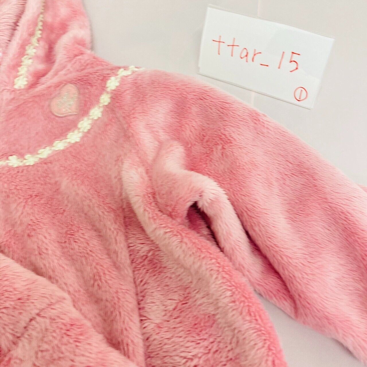 Mezzo Piano Hoodie Jacket 130cm Pink Fluffy Boa Heart Girls Clothing Tops Kawaii