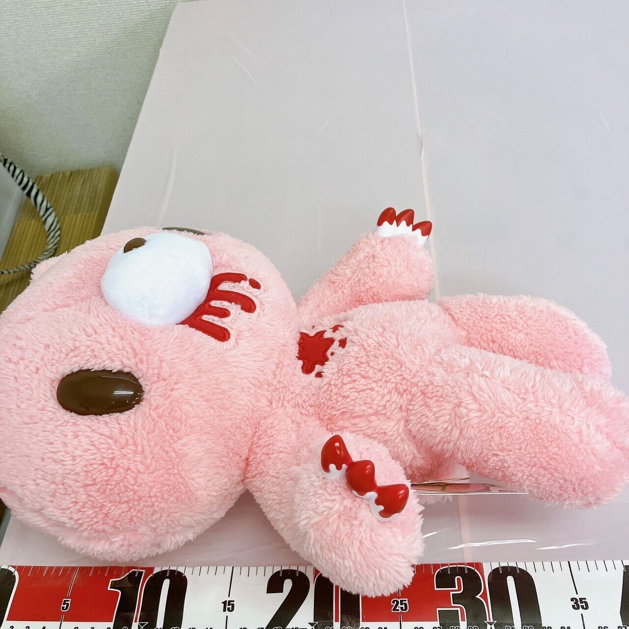 TAiTo Gloomy Bloody Bear Plush Pink Doll Soft Stuffed Toy Coexistence Assortment