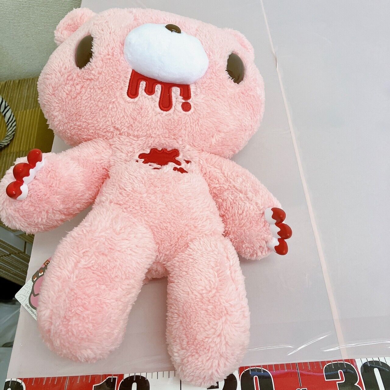 TAiTo Gloomy Bloody Bear Plush Pink Doll Soft Stuffed Toy Coexistence Assortment