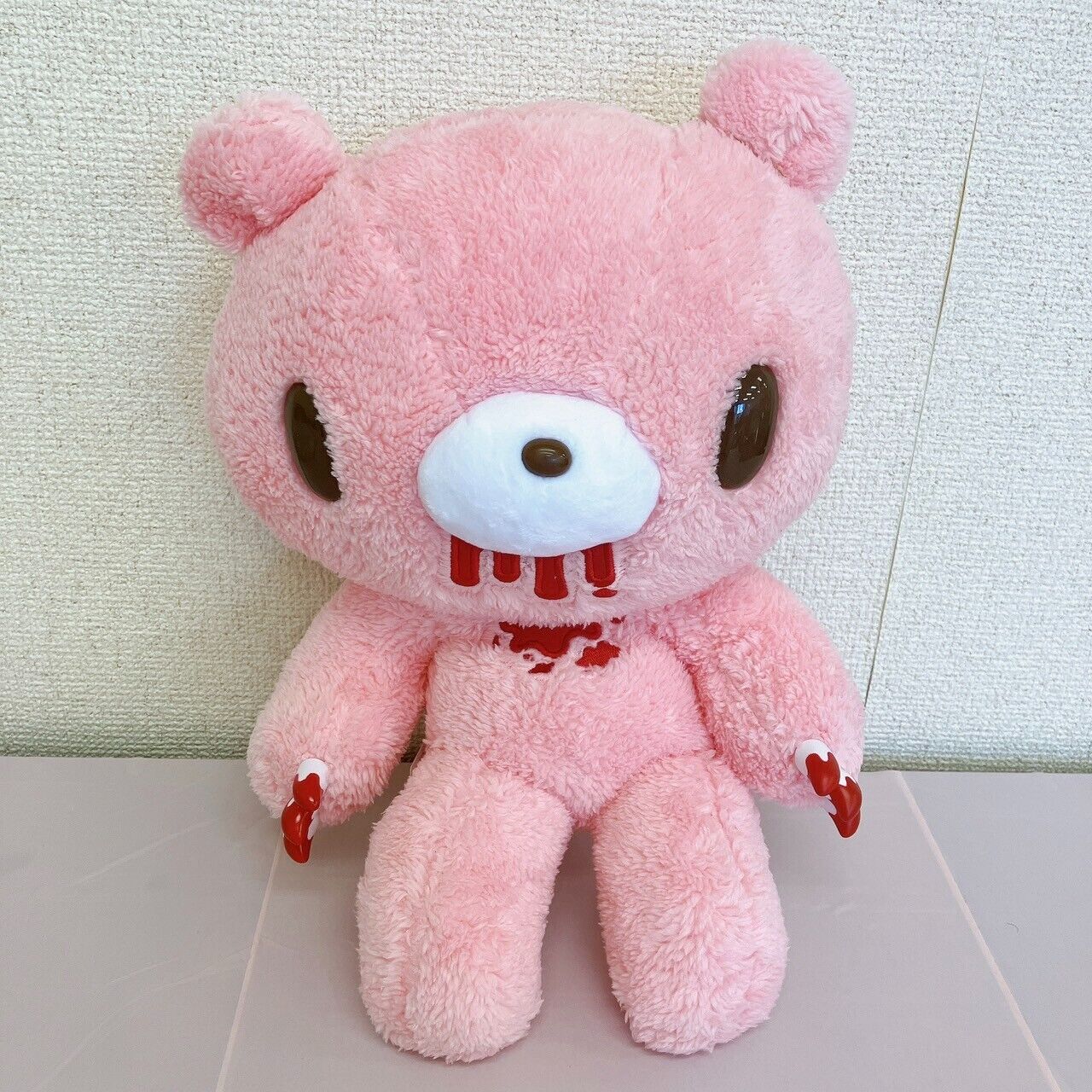 TAiTo Gloomy Bloody Bear Plush Pink Doll Soft Stuffed Toy Coexistence Assortment