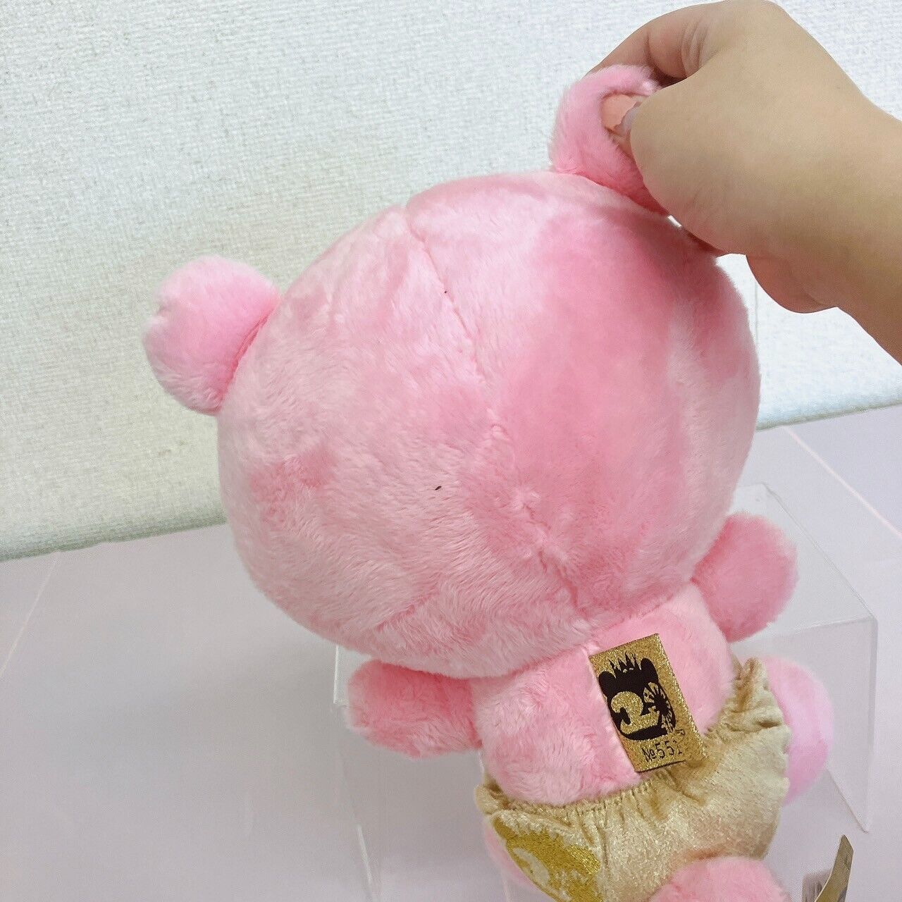 TAiTo Gloomy Bloody Bear Plush Doll Soft Stuffed Toy Pink Gold Pants CGP 551