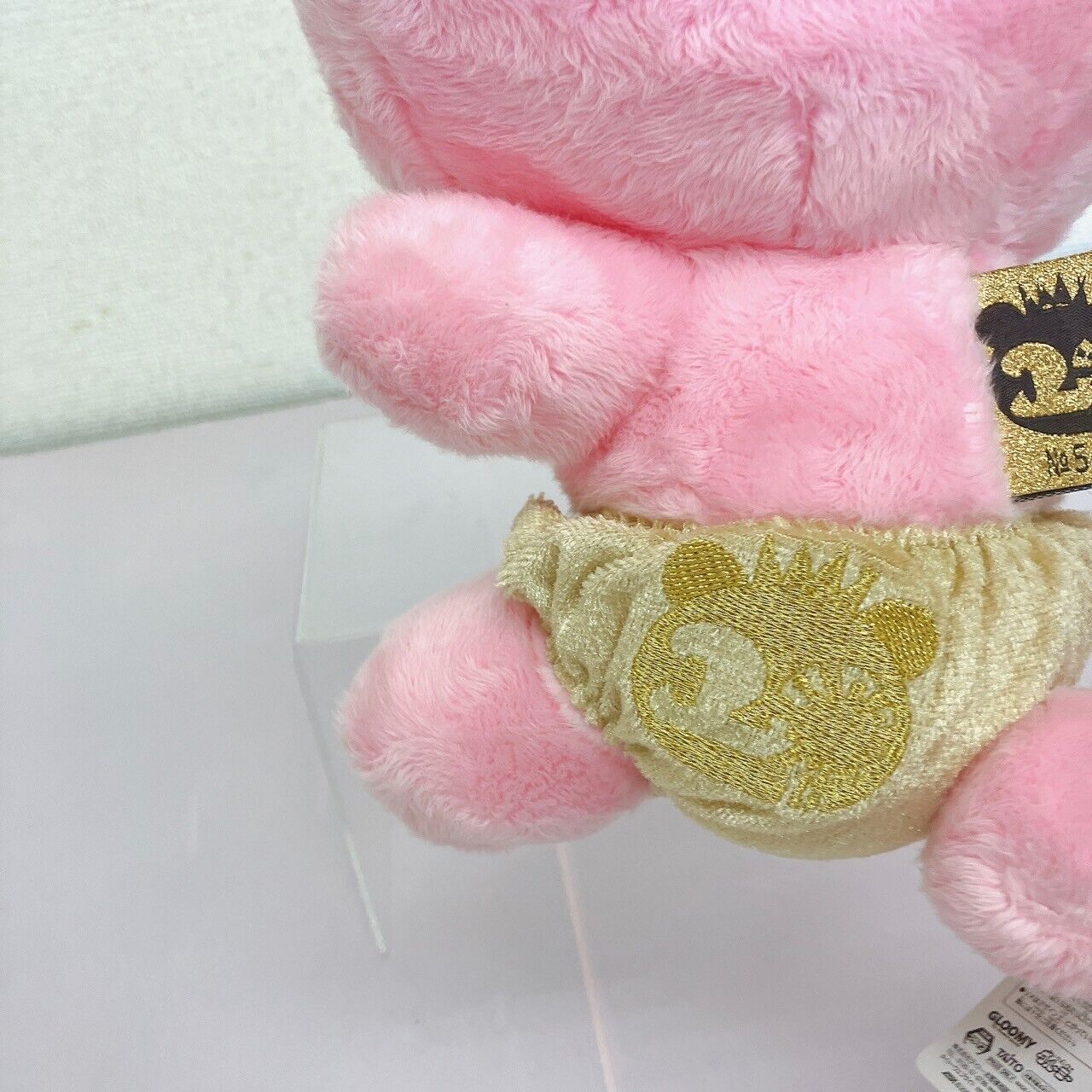 TAiTo Gloomy Bloody Bear Plush Doll Soft Stuffed Toy Pink Gold Pants CGP 551