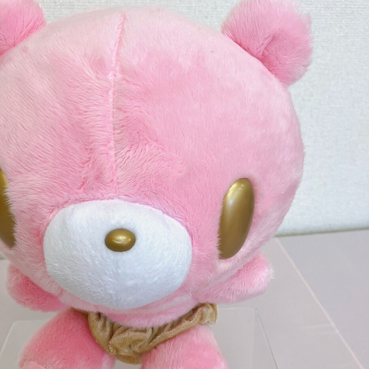 TAiTo Gloomy Bloody Bear Plush Doll Soft Stuffed Toy Pink Gold Pants CGP 551