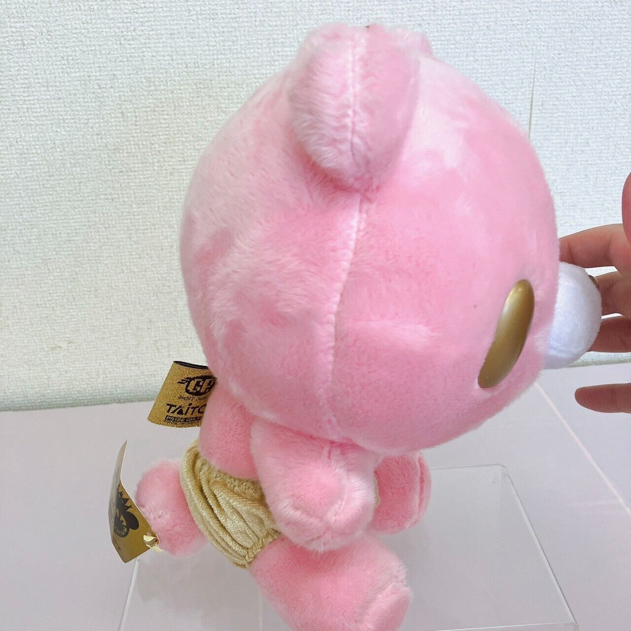 TAiTo Gloomy Bloody Bear Plush Doll Soft Stuffed Toy Pink Gold Pants CGP 551