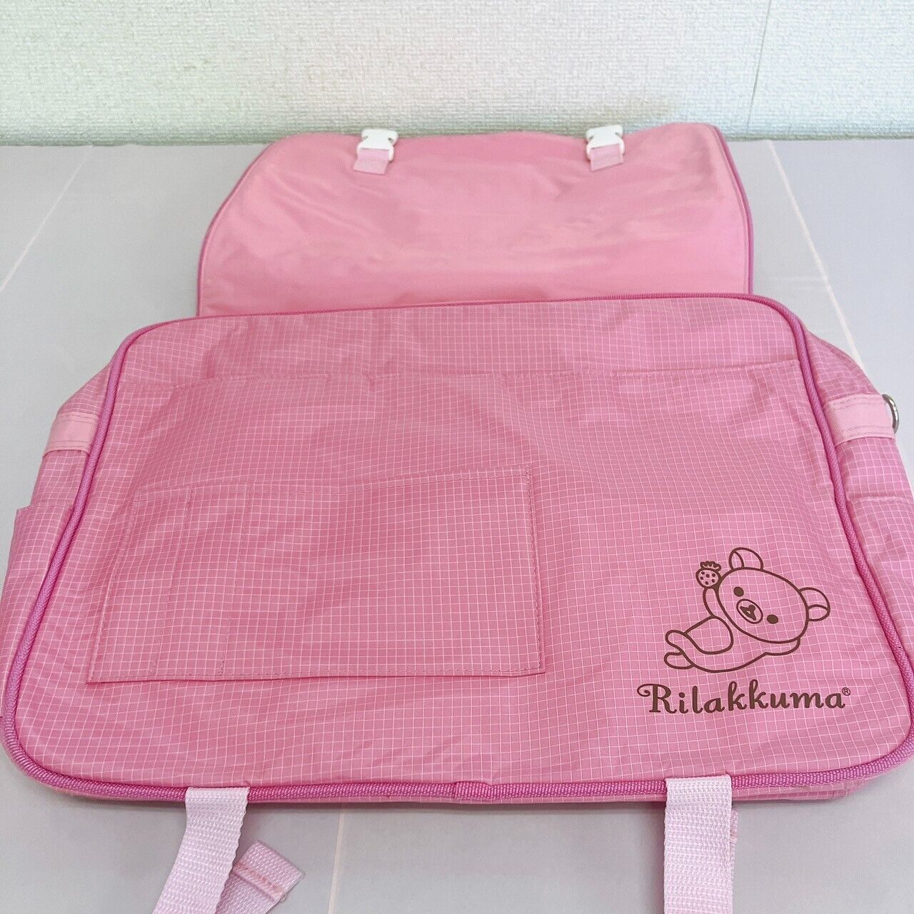 San-x Rilakkuma Korilakkuma Lesson Bag Backpack Rucksack Pink Strawberry Bear