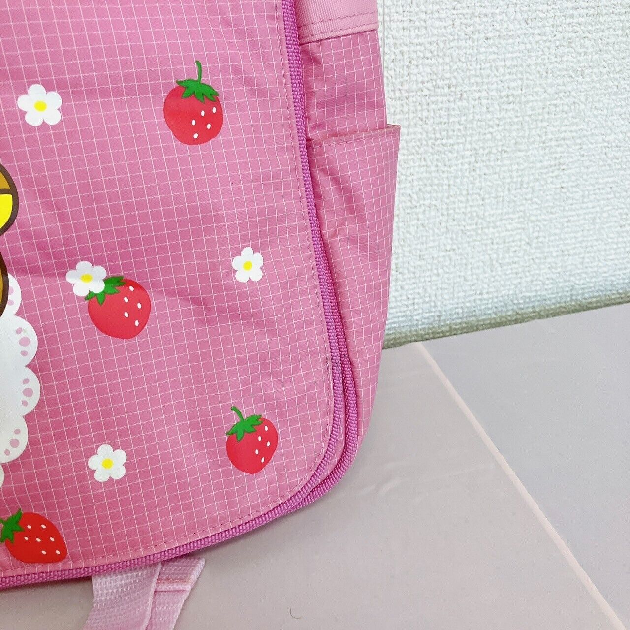 San-x Rilakkuma Korilakkuma Lesson Bag Backpack Rucksack Pink Strawberry Bear