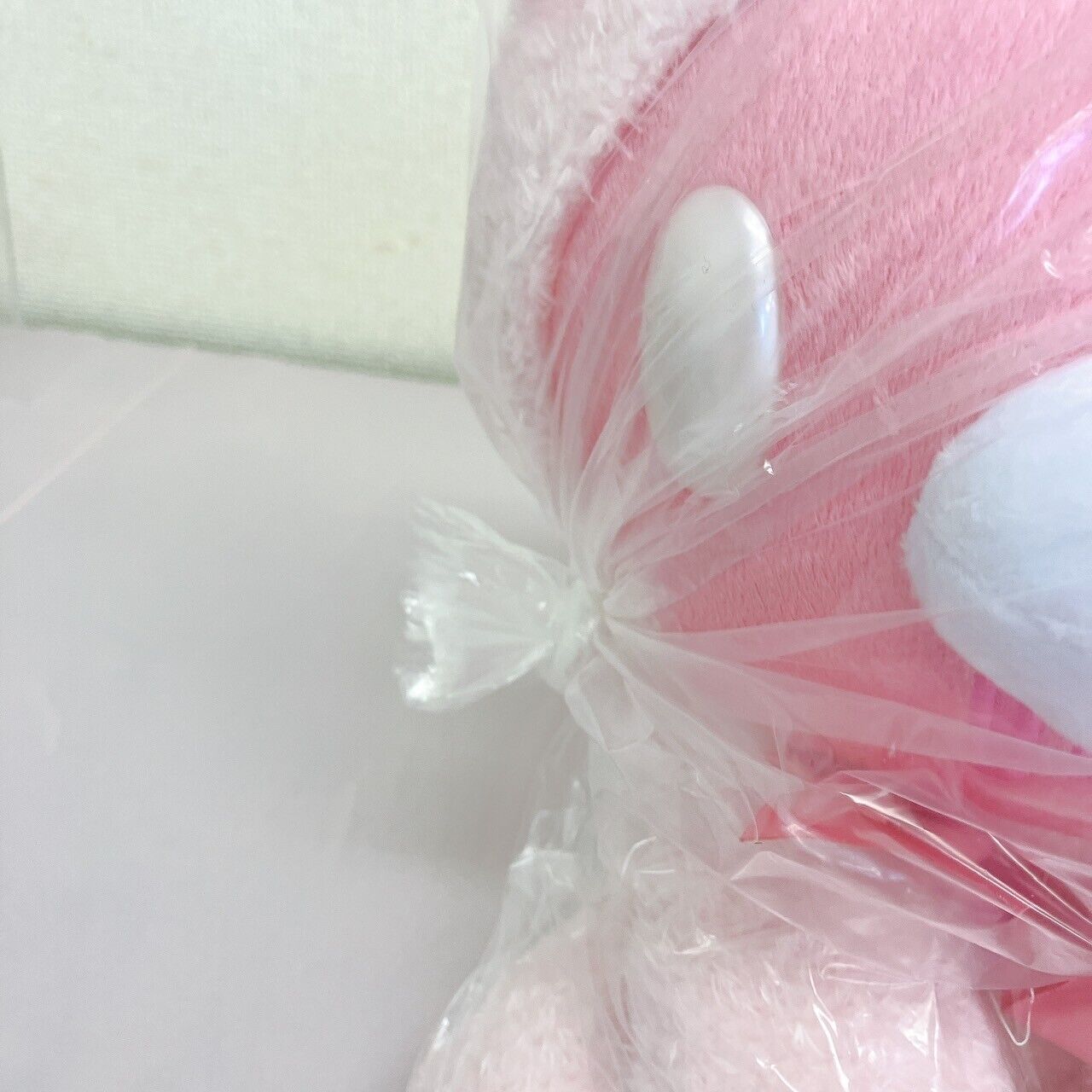 TAiTo Gloomy Bloody Bear Plush Soft Stuffed Toy Pink Fluffy Night Wear Ribbon