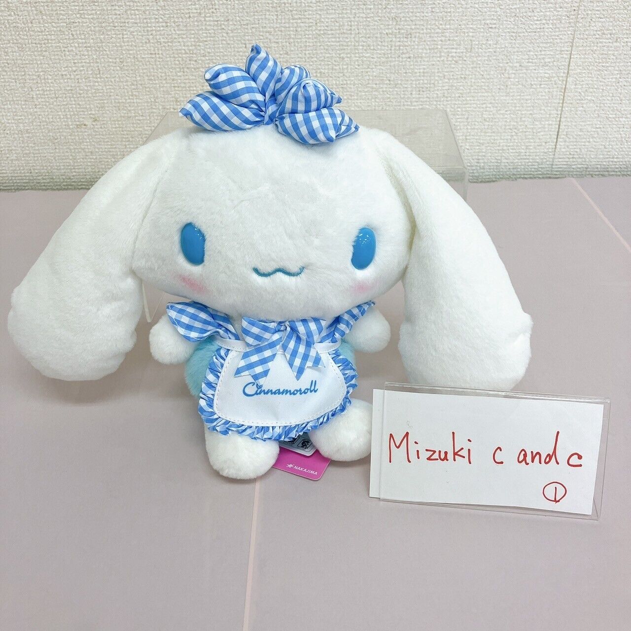 Sanrio Cinnamoroll Sky Blue Lolita Plush Stuffed Toy Ribbon Plaid Kawaii Rare