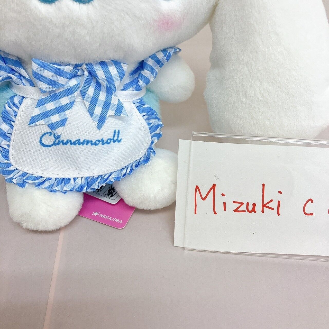 Sanrio Cinnamoroll Sky Blue Lolita Plush Stuffed Toy Ribbon Plaid Kawaii Rare