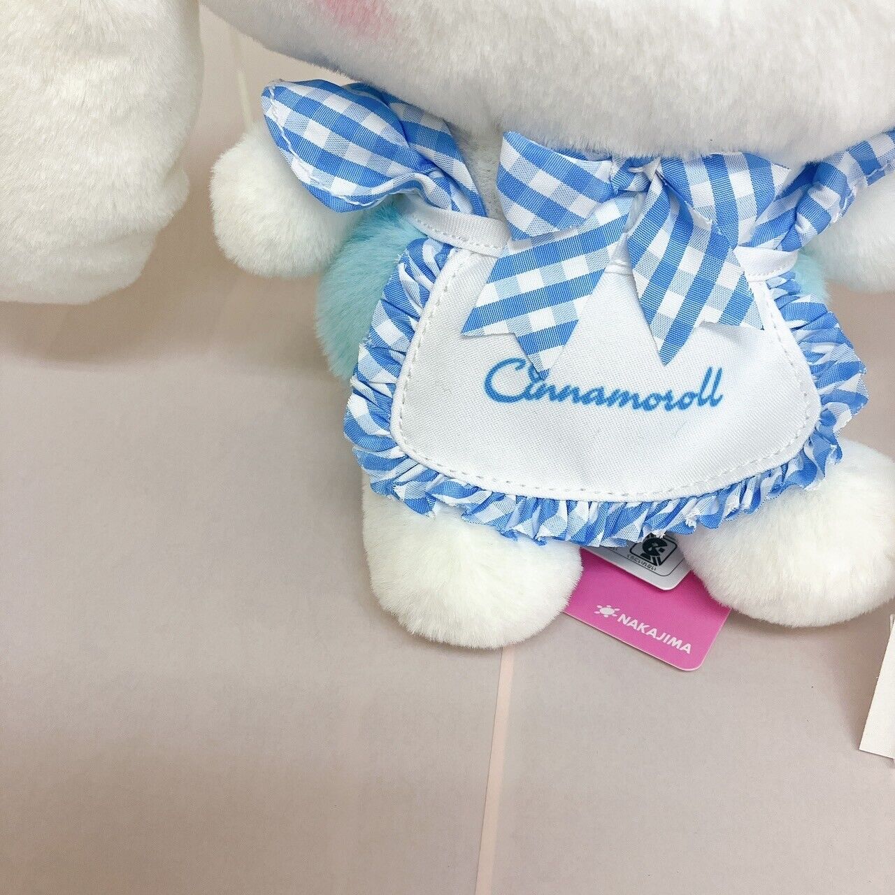 Sanrio Cinnamoroll Sky Blue Lolita Plush Stuffed Toy Ribbon Plaid Kawaii Rare