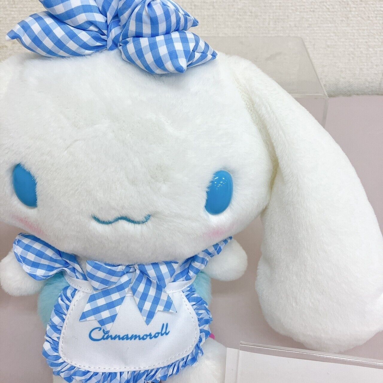 Sanrio Cinnamoroll Sky Blue Lolita Plush Stuffed Toy Ribbon Plaid Kawaii Rare