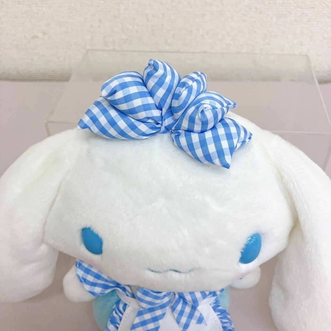 Sanrio Cinnamoroll Sky Blue Lolita Plush Stuffed Toy Ribbon Plaid Kawaii Rare