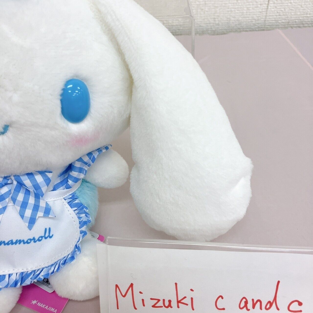 Sanrio Cinnamoroll Sky Blue Lolita Plush Stuffed Toy Ribbon Plaid Kawaii Rare