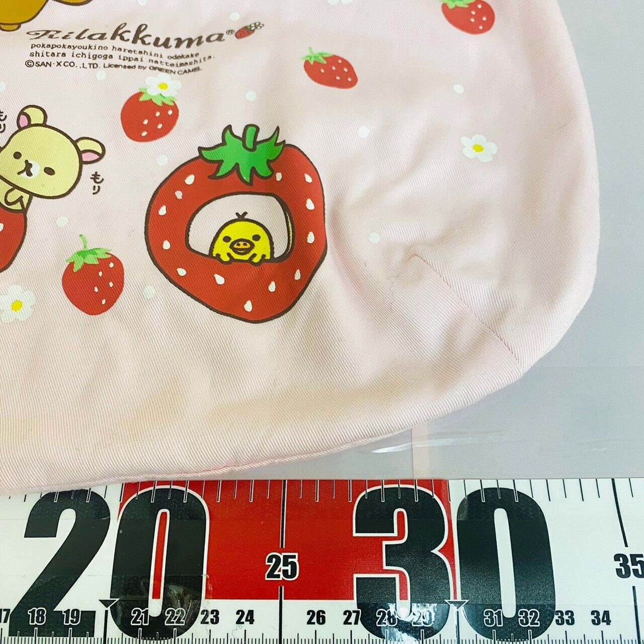 San-x Rilakkuma Korilakkuma Kiiroitori Tote Bag Handbag Pink Strawberry Ribbon