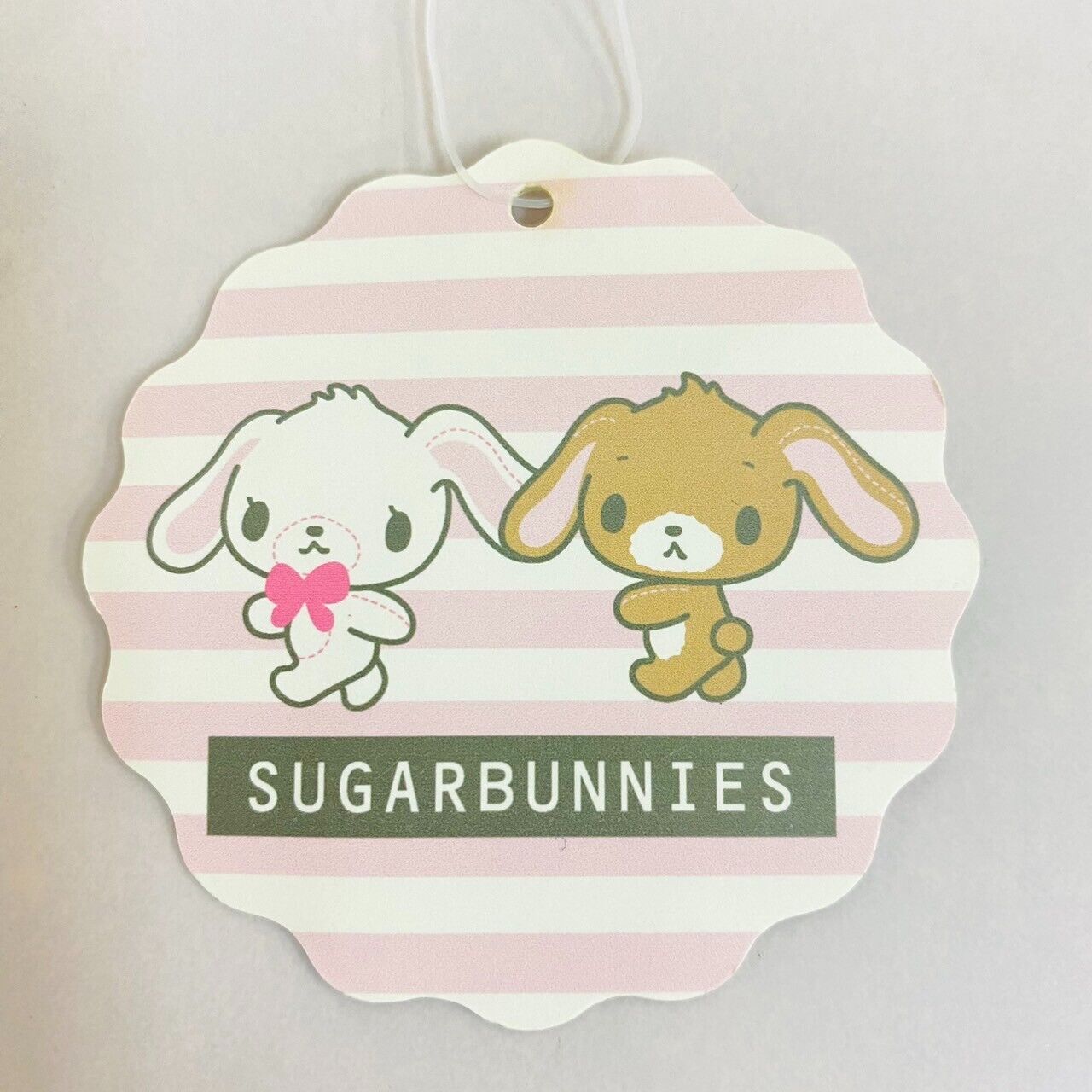 Sanrio Sugar Bunnies Pouch Pink Ribbon Shirousa Kurousa Rabbit Cake Kawaii Rare