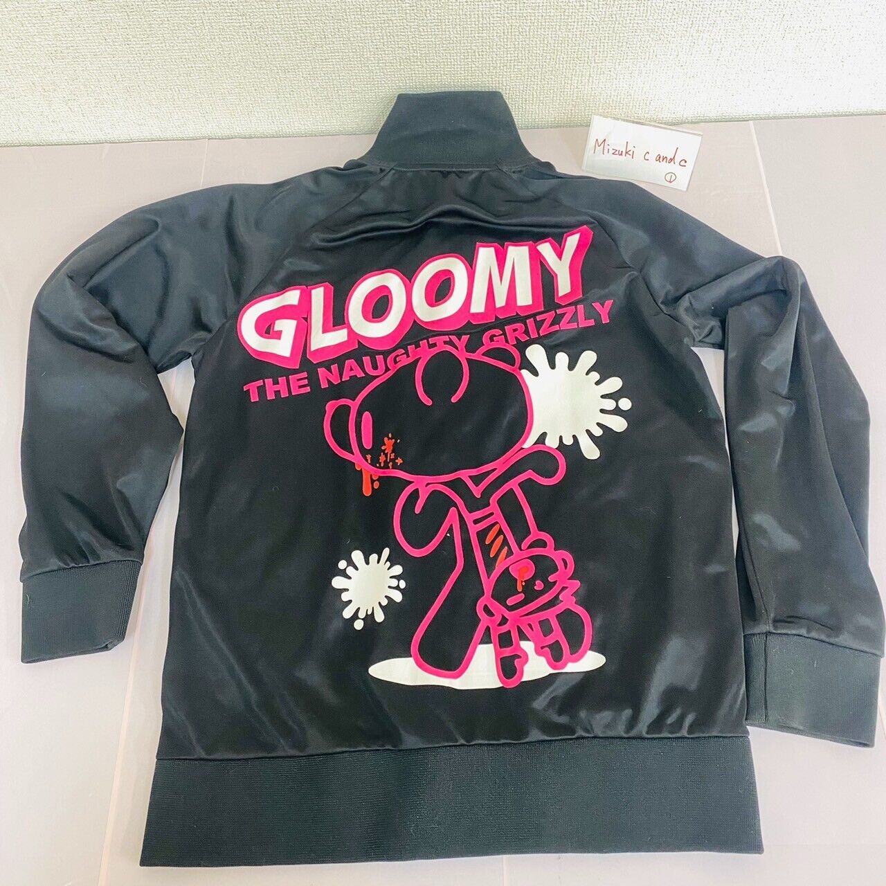 TaiTo Gloomy Bear Bloody Sweat Sweatshirt Pullover Black Pink L Tops Kawaii Rare