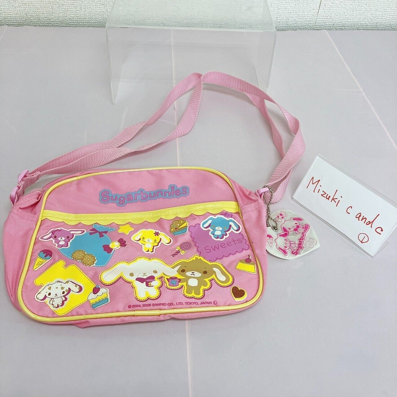 Sanrio Sugar Bunnies Kindergarten Bag Kids Shoulder Rabbits Pink Ice Cake Rare