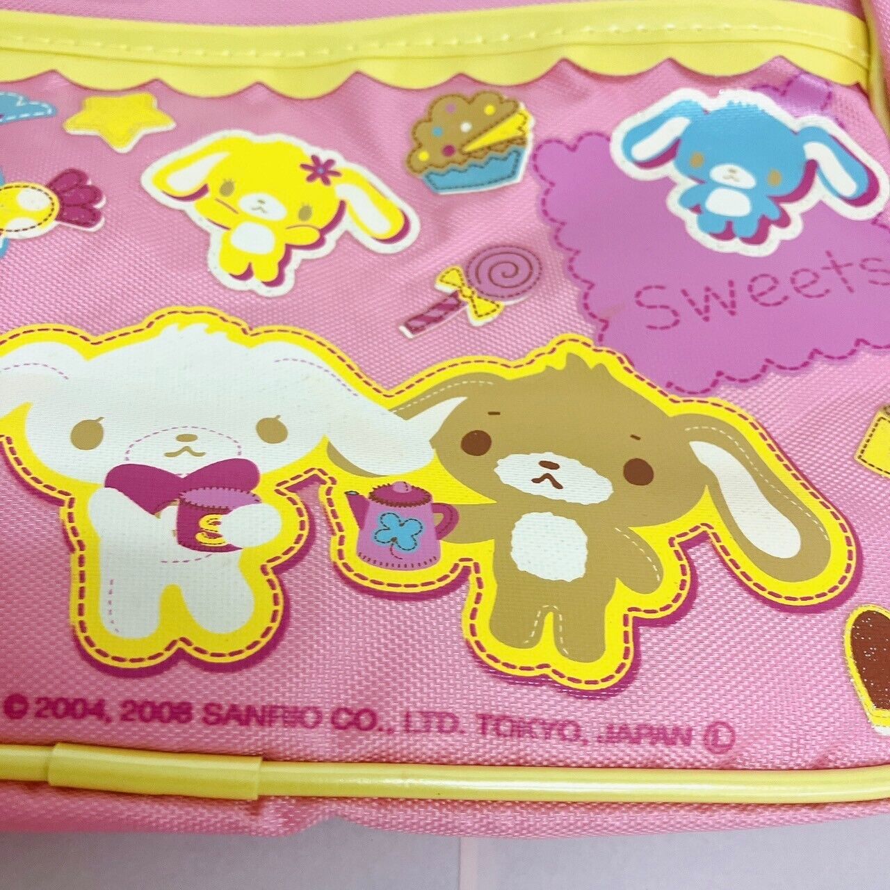 Sanrio Sugar Bunnies Kindergarten Bag Kids Shoulder Rabbits Pink Ice Cake Rare