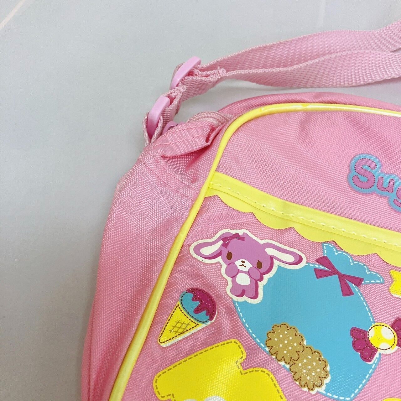 Sanrio Sugar Bunnies Kindergarten Bag Kids Shoulder Rabbits Pink Ice Cake Rare