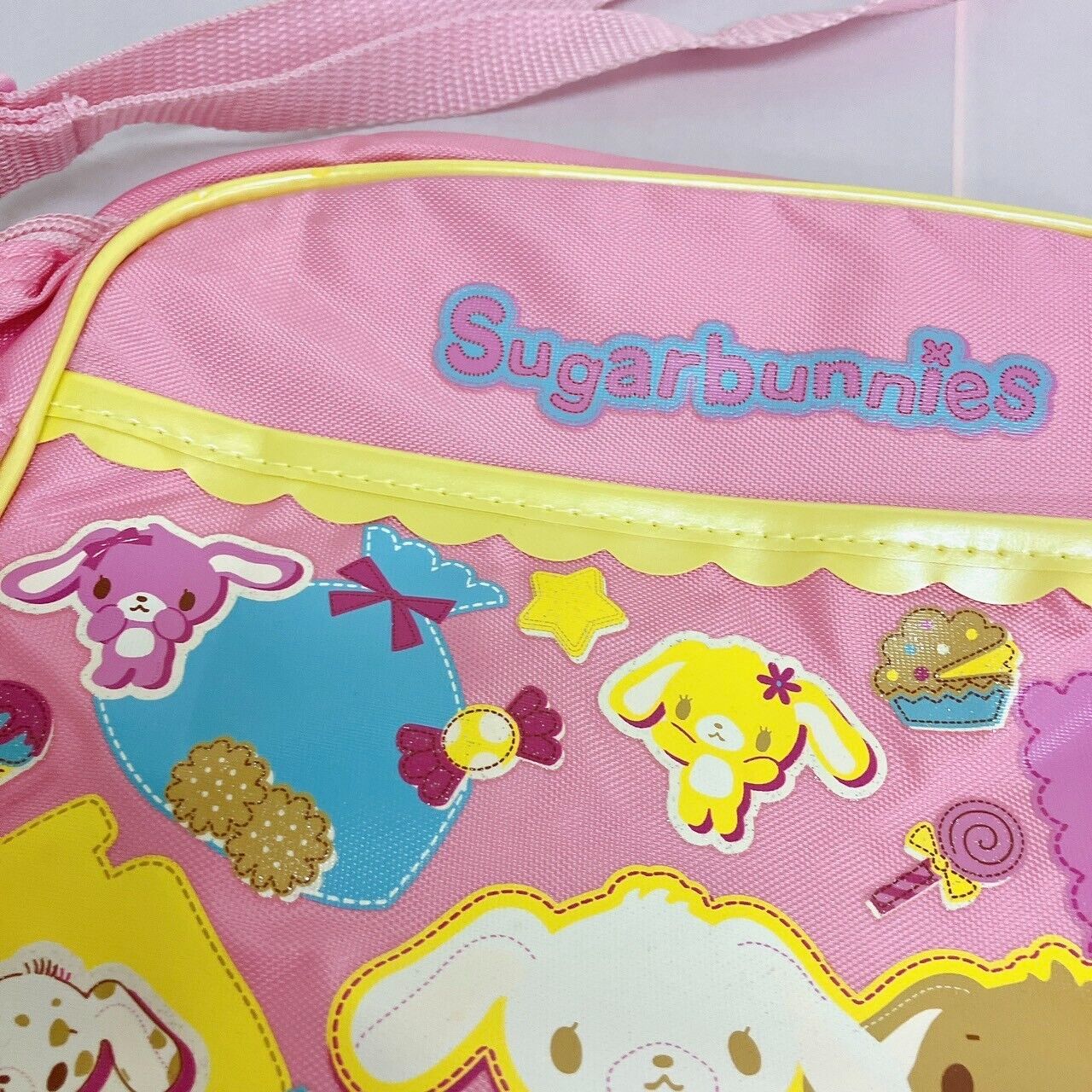 Sanrio Sugar Bunnies Kindergarten Bag Kids Shoulder Rabbits Pink Ice Cake Rare