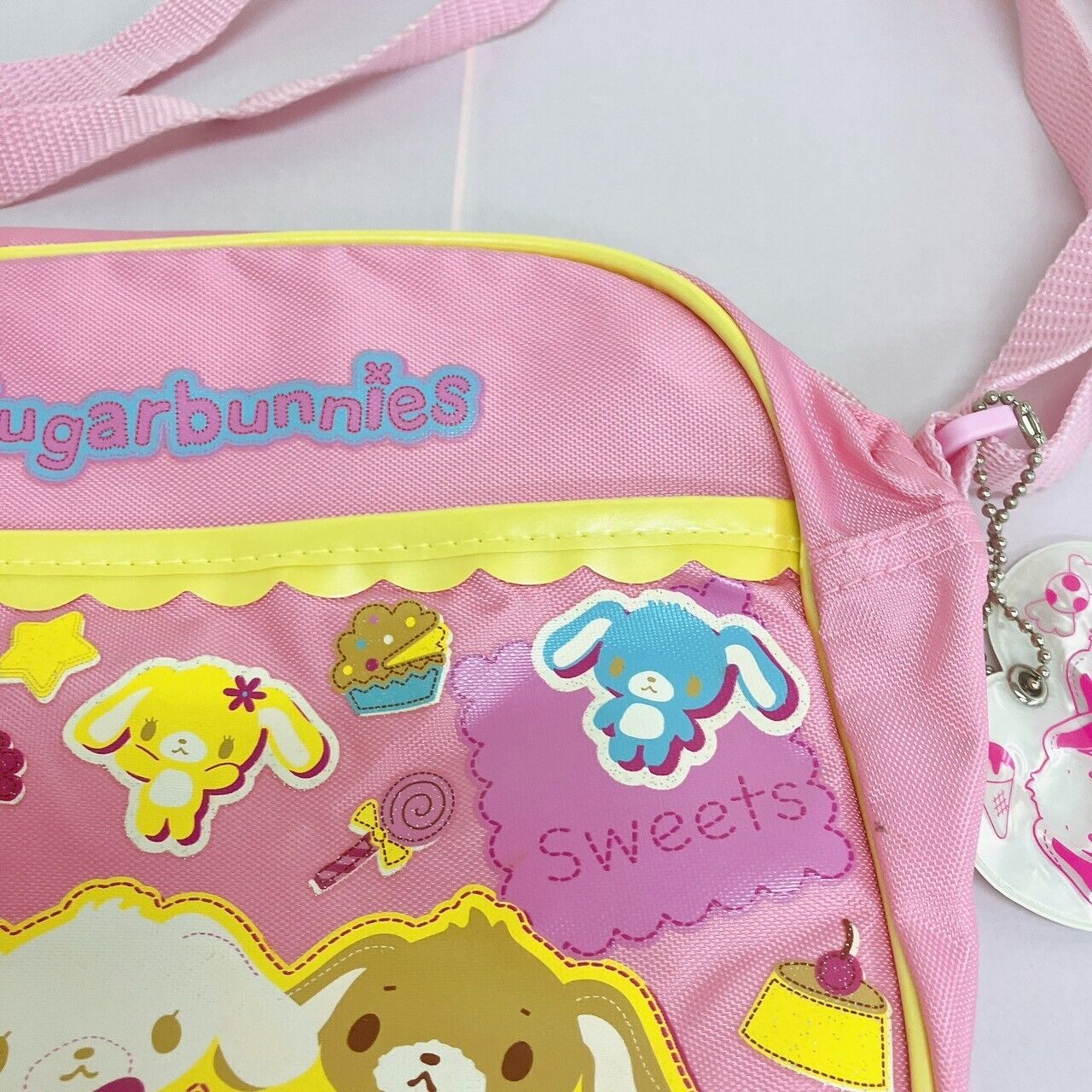 Sanrio Sugar Bunnies Kindergarten Bag Kids Shoulder Rabbits Pink Ice Cake Rare