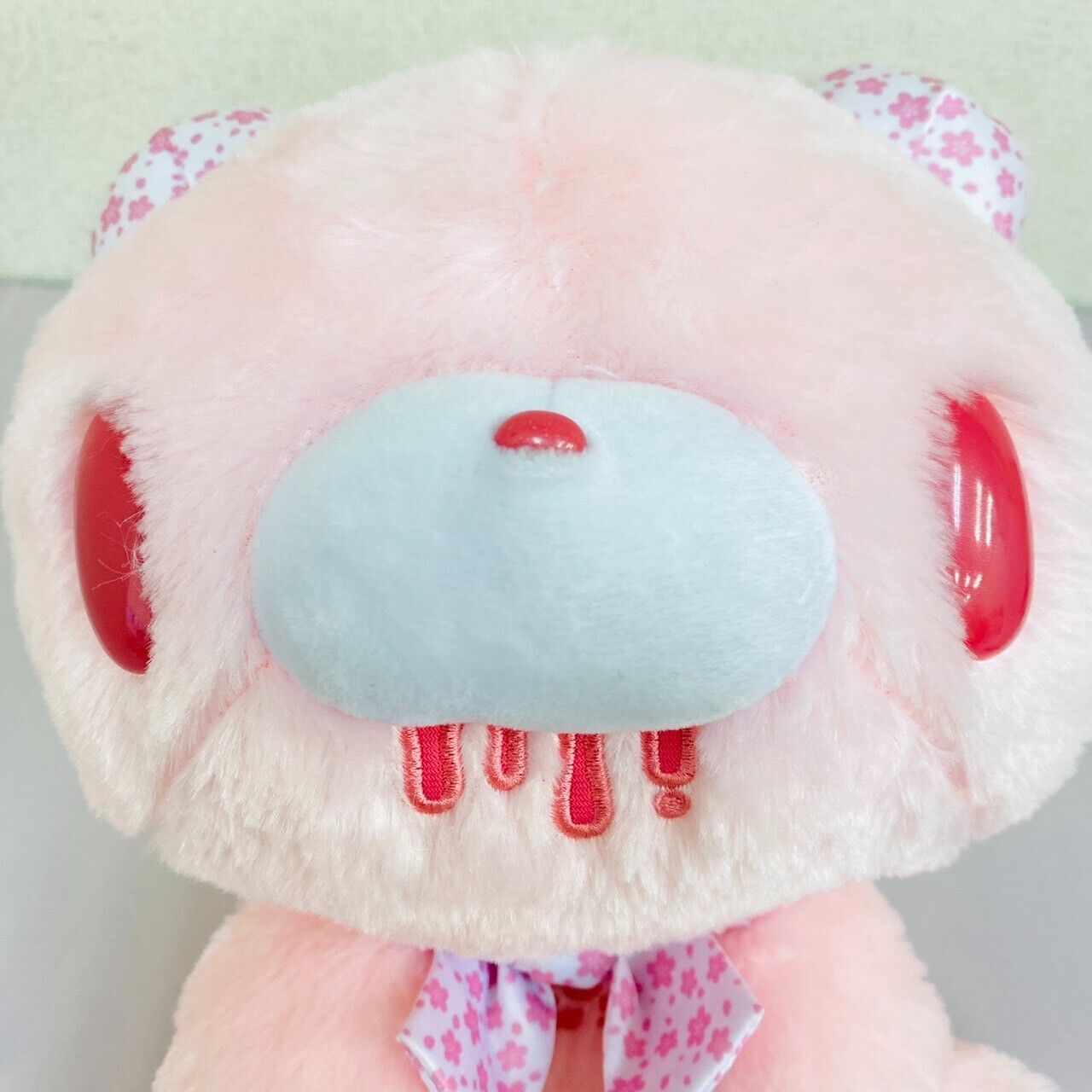 Taito Gloomy Bear Bloody Plush Soft Toy Set 2 Sakura Pink White Cherry Blossom