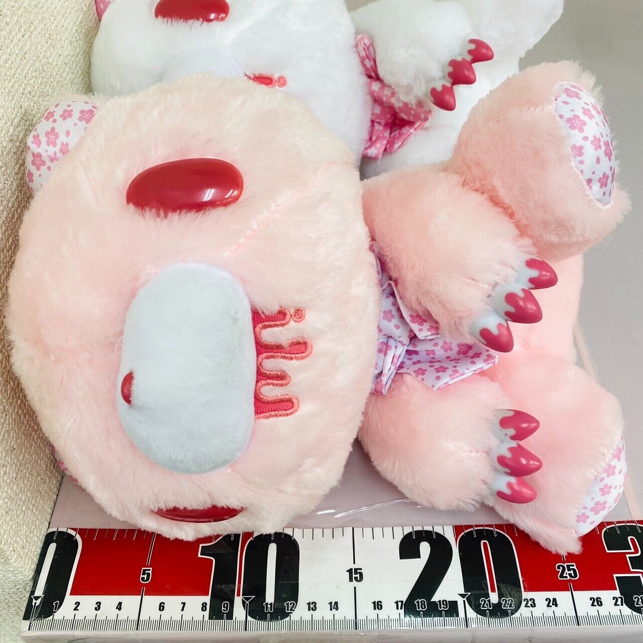 Taito Gloomy Bear Bloody Plush Soft Toy Set 2 Sakura Pink White Cherry Blossom