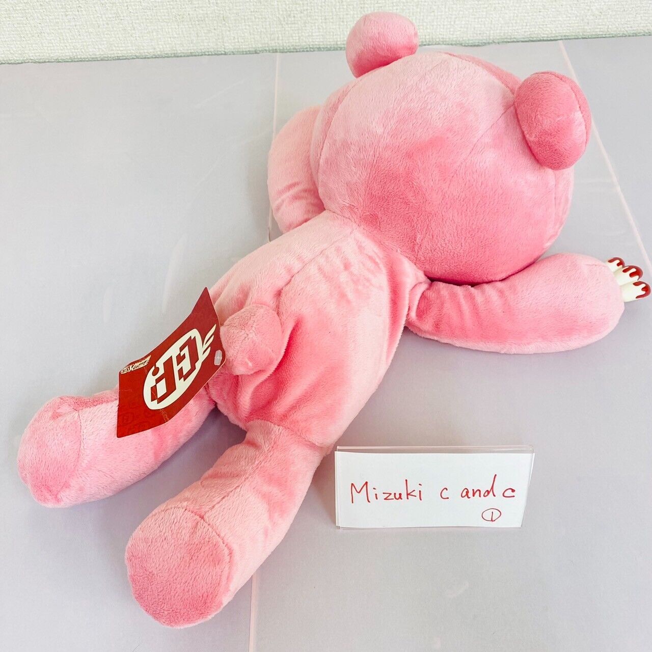 TAiTo Gloomy Bloody Bear Pink Plush Lying Soft Stuffed Toy Chax GP  CGP 138 Rare