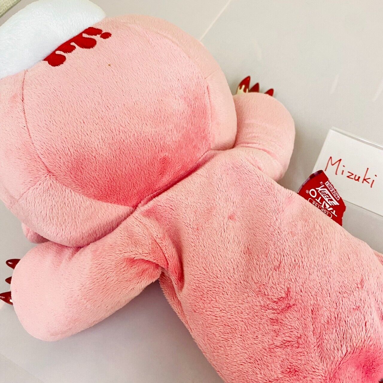 TAiTo Gloomy Bloody Bear Pink Plush Lying Soft Stuffed Toy Chax GP  CGP 138 Rare