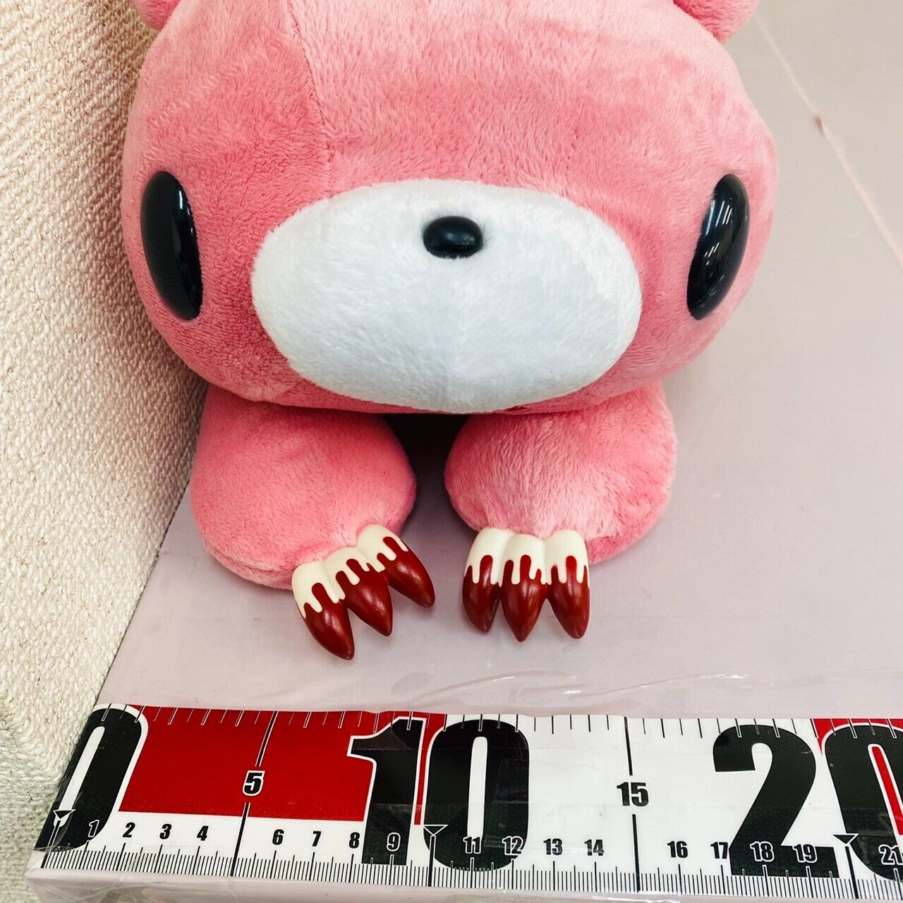 TAiTo Gloomy Bloody Bear Pink Plush Lying Soft Stuffed Toy Chax GP  CGP 138 Rare