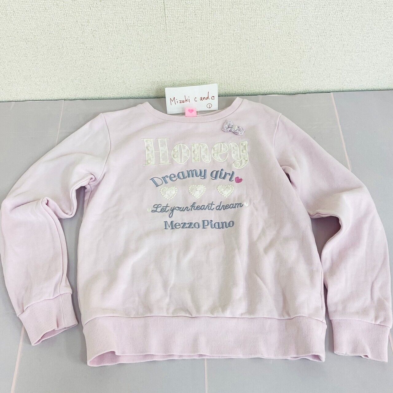 Mezzo Piano Jumper Size 160cm Long Sleeve Pink Honey Dreamy Girl Clothing Ribbon