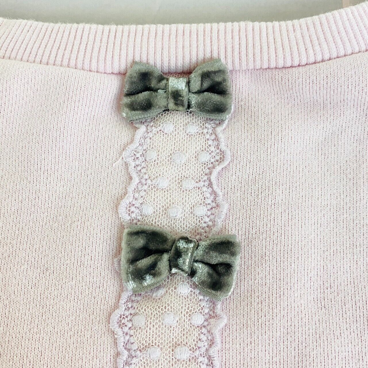 Mezzo Piano Jumper Size 160cm Long Sleeve Pink Honey Dreamy Girl Clothing Ribbon