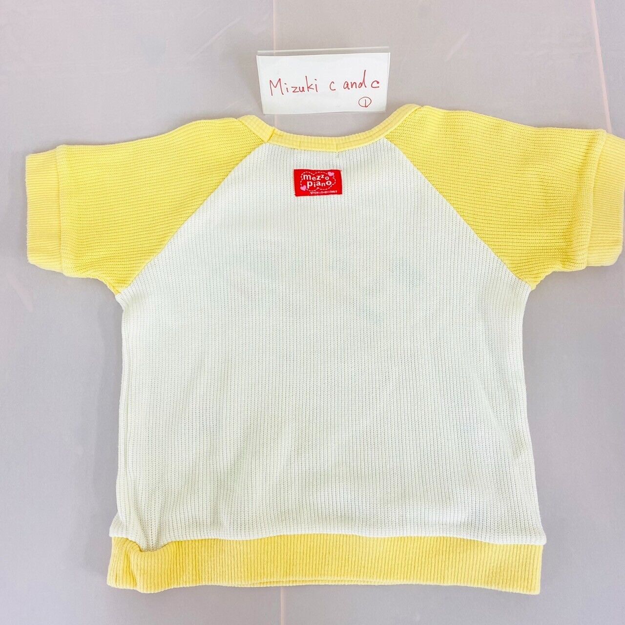 Mezzo Piano Short Sleeve T-Shirt Tops 120cm Yellow Magical Candy Kawaii Rare