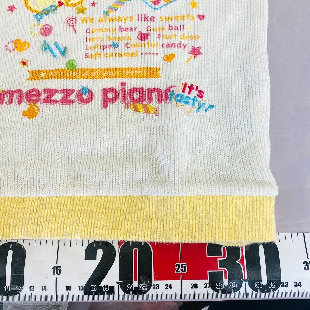 Mezzo Piano Short Sleeve T-Shirt Tops 120cm Yellow Magical Candy Kawaii Rare