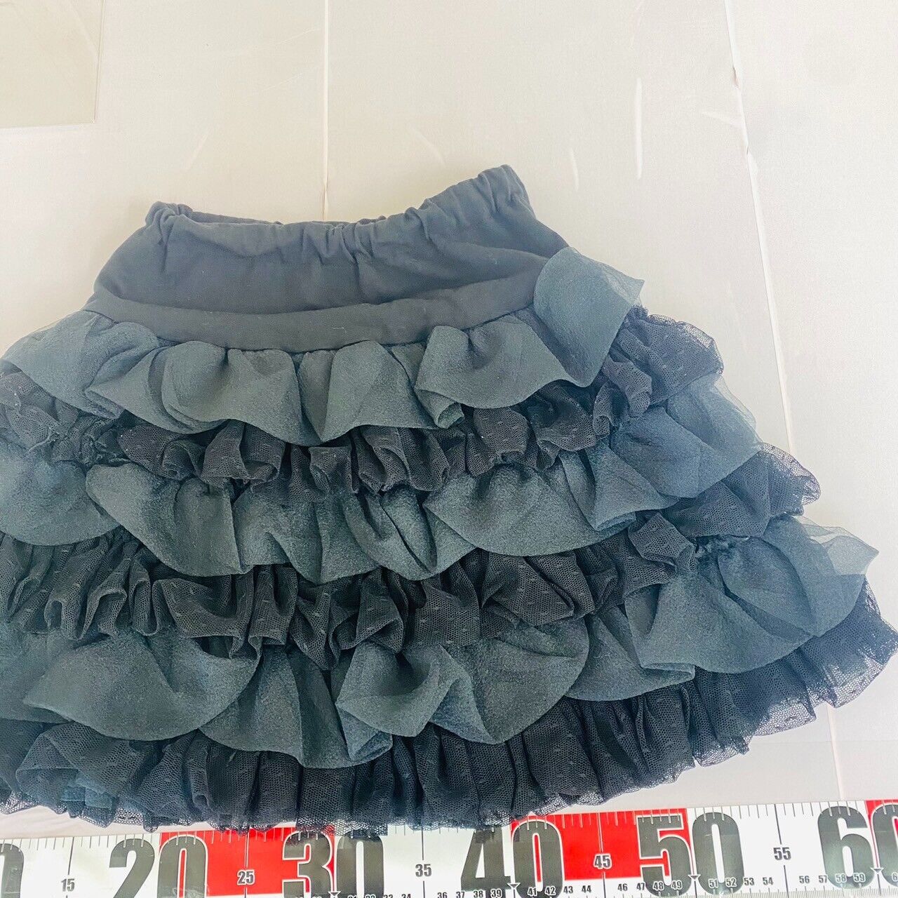 Mezzo Piano Kids Skirt 140cm Black Frill Fluffy Simple Girls MP Kawaii Rare