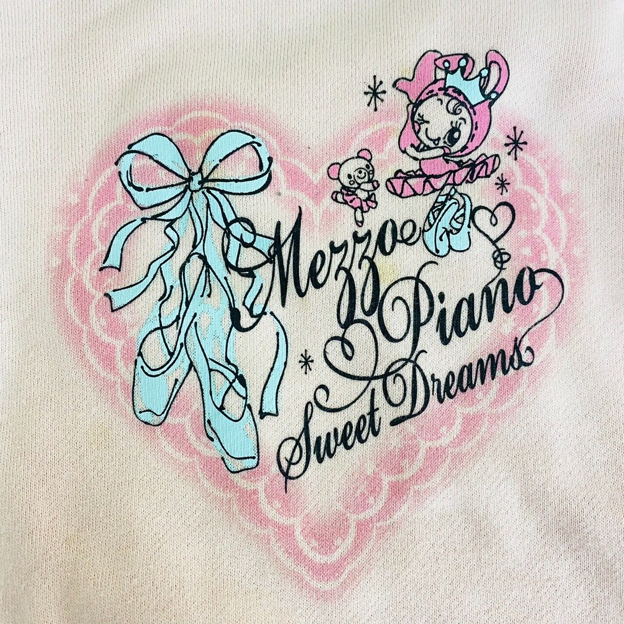 Mezzo Piano Tops 130 Size Heart Perrier Ballet Long Sleeve Sweet Dream Kawaii