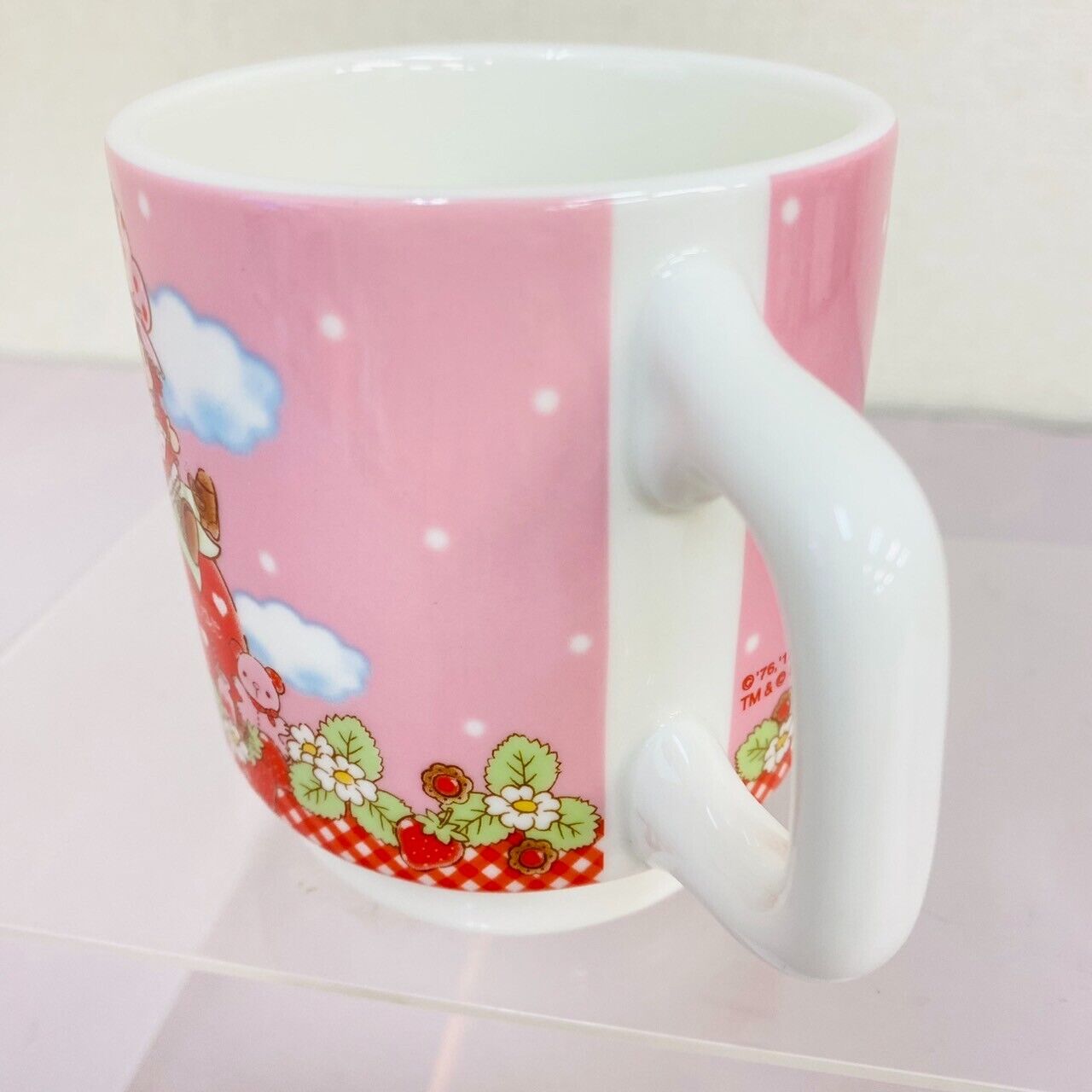 Sanrio Hello Kitty Strawberry Shortcake Collaboration Mug Cup Pink Box Kawaii